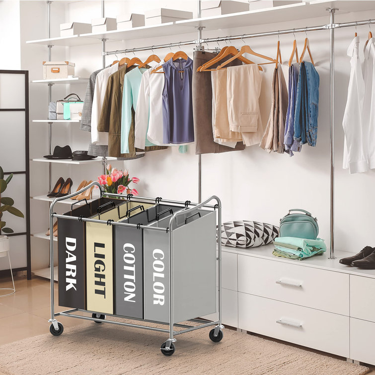 Laundry sorter discount with clothes rack